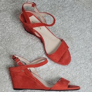 PRADA NIB Suede Wedges Suede Heels Sandals Size 40